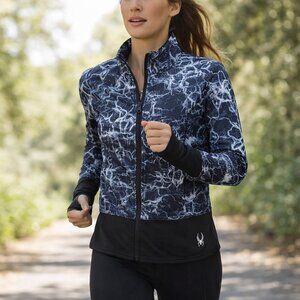 NWT SPYDER Women's Medium Zip Thumbholes Athleisure Jacket